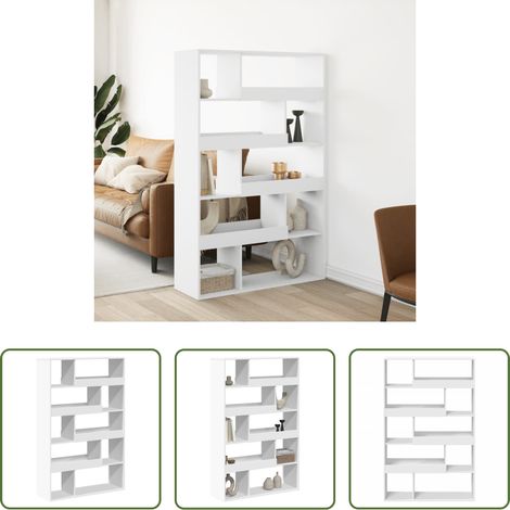 Bücherregal Weiß - Bücherregal Weiß 100x33x156,5 cm Holzwerkstoff (1/5)