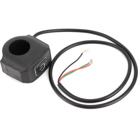 Motorrad-Lenkerlichtschalter, wasserdicht, mit LED-Anzeige, Druckknopf, 22 mm (7/8 Zoll) (1/5)