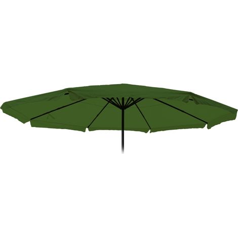 [NEUWERTIG] Ersatz-Bezug für Sonnenschirm Carpi Pro, Gastronomie Marktschirm mit Volant Ø 5m, Polyester grün