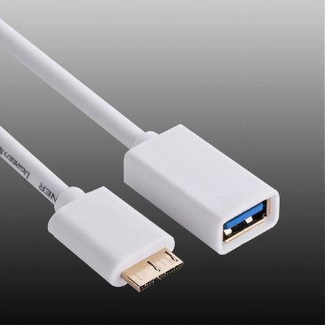 Trade Shop - OTG-KABELADAPTER MICRO USB 3.0 FÜR DATENGERÄTE MAXTECH OTG-N001 - (1/2)