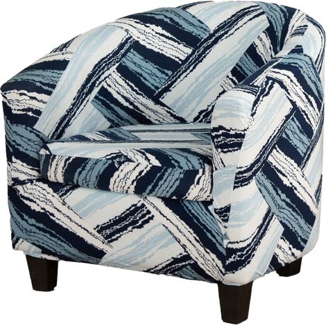 Housse de canapé Ander Online Carlo Fauteuil club semi-circulaire housse intégrale avec coussin protection complète (1/4)