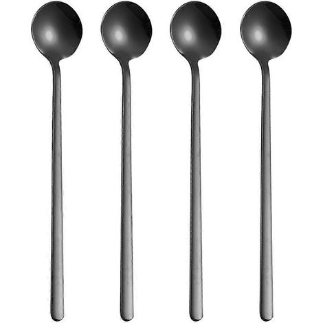 Cuillère à café, cuillère à mélanger, cuillère à café, cuillère à long manche, cuillère à thé glacé (1/4)