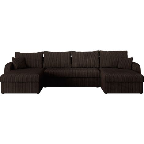 Sofá rinconero Comfivo Melissa II, Poso 06, Función de descanso, Almacenaje, 304x140x80cm, 0