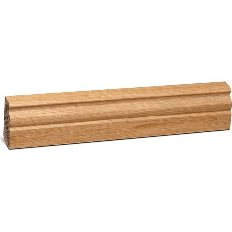 KGM Hamburger Sockelleiste Eiche natur lackiert 22 x 58 mm 2,4 m