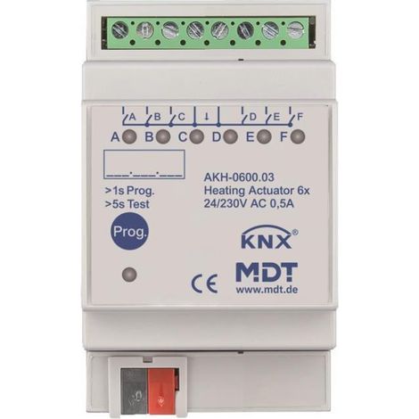 MDT AKH-0600.03 Heizungsaktor 6-fach 3TE REG 24-230VAC (AKH-0600.03)