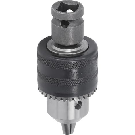 1/16-1/2" 3-Backen-Bohrfutter mit Spannschlüssel für pneumatischen Schlagschrauber, Fräsmaschine und Drehbank (1/5)