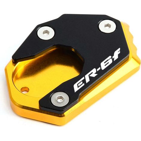 (Or) Compatible avec KAWASAKI ER-6F ER6F ER 6F 2006-2014 2010 Béquille latérale/de pied, accessoire de support et d'extension Maxpower (1/4)