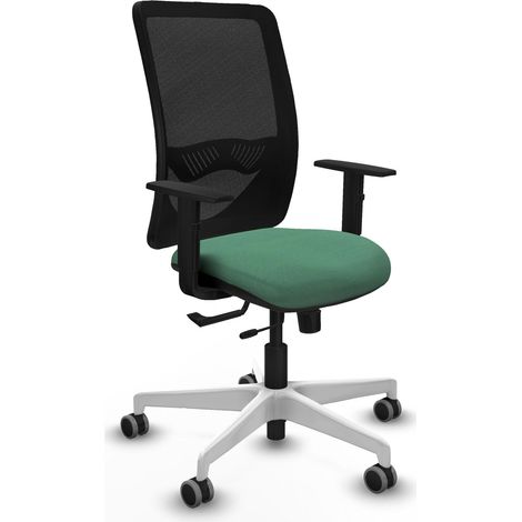 Silla de oficina piqueras y crespo Zulema negro tela blanco (1/2)