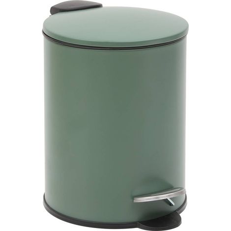 Cubo de basura colorama redondo de 2,7 l, verde - 5five (1/5)