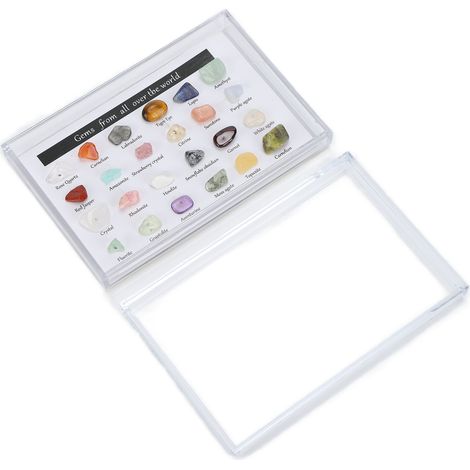 Coffret de 24 pierres précieuses et cristaux de chakra pour collectionneurs (1/5)