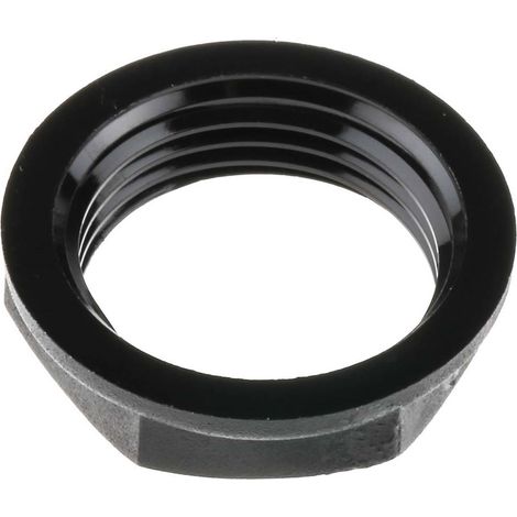 Ecrou pour presse étoupe, RS PRO, Noir, PA 6, Filetage: M20 ( Prix pour Paquet de 25 )