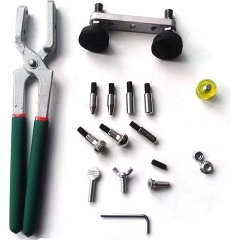 Kit d'outils de réparation de bosses sans peinture pour voiture, pince à ourler les bords avec 9 têtes, pince manuelle pour porte garde-boue, arche de roue, remodelage des plis