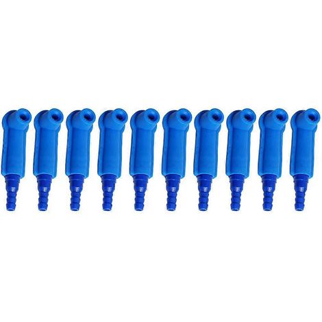 10 pièces Outils de remplacement pour pompe de purge d'huile automobile Connecteurs de tuyau de pompage (Bleu)-5X1.5cm-Blue (1/3)