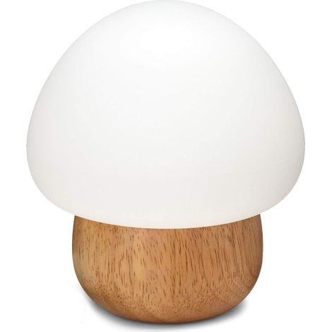 Lampe champignon lumineuse mignonne en silicone -Mode double -7Couleurs changeantes et intensité variable (1/5)