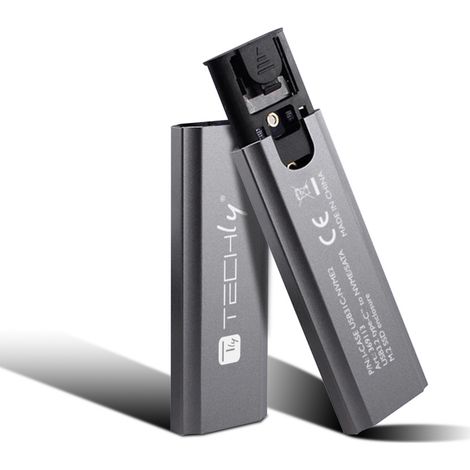 Techly I-CASE USB31C-NVME2 contenitore di unità di archiviazione Box esterno SSD Nero M.2 (1/4)