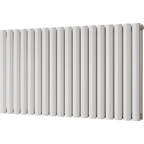 Omeara - White Horizontal Radiator H600mm x W1044mm Double Panel