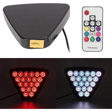 Universelle Bremslichter im F1-Stil, Nebelscheinwerfer, Fernbedienung, siebenfarbige multifunktionale Tempomatleuchten, Bremslichter, blinkende Rückleuchten zur Kollisionsvermeidung (mit eingebauter B (1/5)