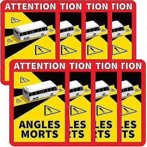Filiyano-Autocollants Angle Morts pour camping-cars, autocollants d'angle mort, lot de 10 (1/5)