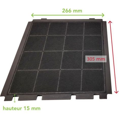 Filtre À Charbon - Pour Hotte Aspirante - Compatible Avec Modèles Standard - 1 Pièce (1/2)