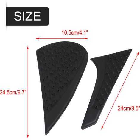 Patins antidérapants pour réservoir de carburant et autocollants antidérapants pour genoux adaptés aux motos Kawasaki Z800 13-16 (paire) (1/5)