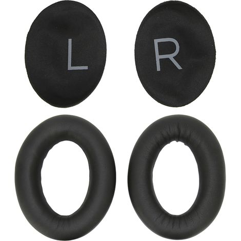 Coussinets d'oreille de rechange pour casque sans fil QuietComfort45, noirs, à isolation phonique douce. (1/5)