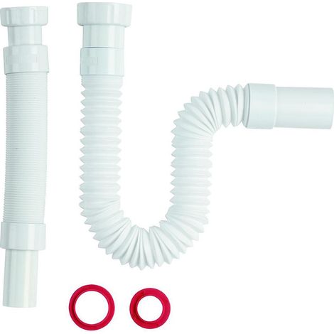 Sifone flessibile estendibile 30-80 cm 1"1/4 x D. 32/40"