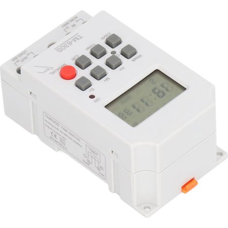 Digitale 7-Tage-Zeitschaltuhr, 30-A-ABS-Timer, AC85–265-V-Timer mit Speicherfunktion, Steckdose mit Zeitverzögerung (1/5)