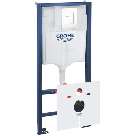 Grohe Pack Telaio Rapid SL + Sciacquone Skate Cosmopolitan Bianco+ Fissaggi + Set Isolamento (38528001-4)