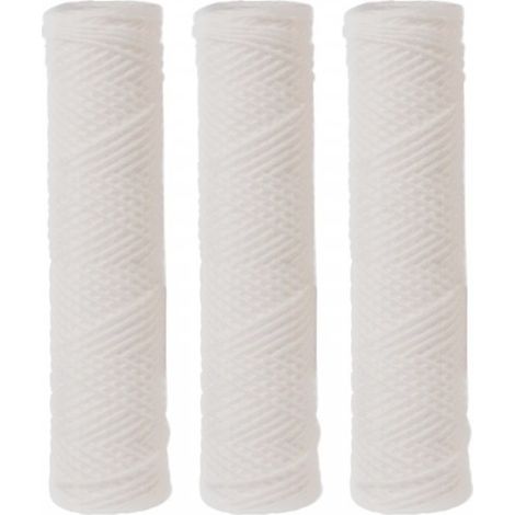 Orion – Lot de 3 cartouches filtre à eau 1 micron – Ultra-filtration jusqu'à 1µ – Élimination particules fines – Compatible avec plusieurs marques
