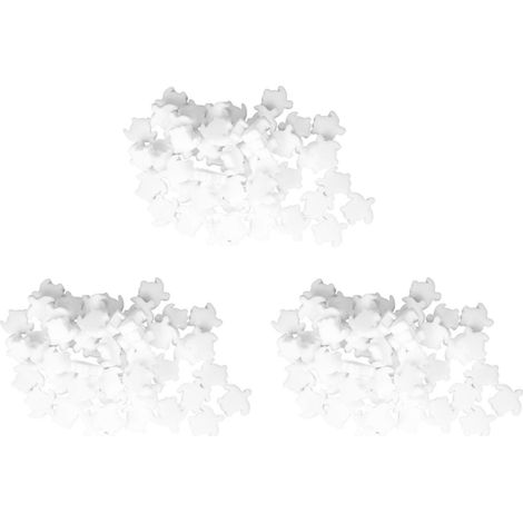 150 éponges flottantes blanches pour spa, absorbeurs d'huile en forme de tortue, écumeurs pour spas, absorbeurs de saletés, nettoyeurs de piscine. (1/5)