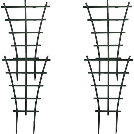 Ensemble de 4 treillis de jardin en plastique pour mini plantes grimpantes (1/4)