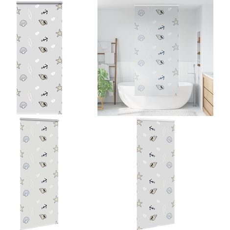 vidaXL Store enrouleur de douche avec cassette largeur du tissu 96 cm (1/5)