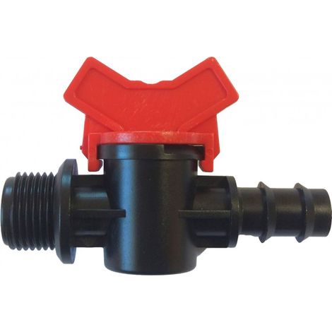 Llave de Paso 16mm x 1/2" Roscada. Bolsa de 5 Unidades
