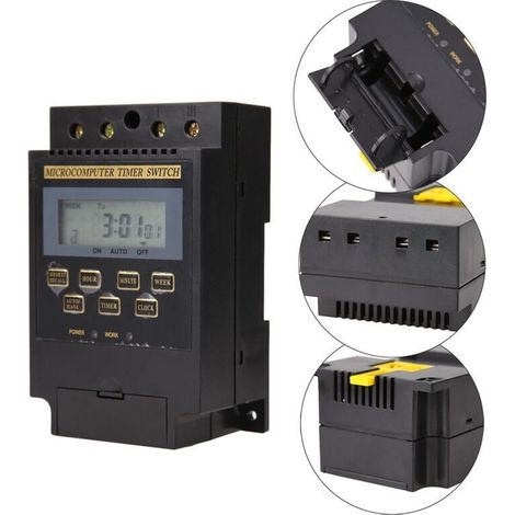 Minuterie Numérique Haute Puissance KG316T - Contrôleur Temporel 220V 25A pour Applications Industrielles et Domestiques (1/5)