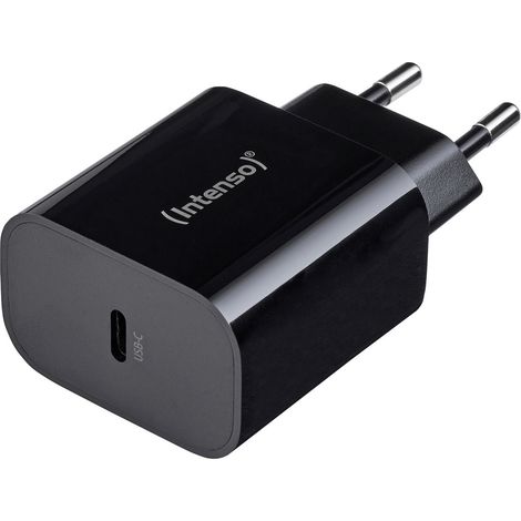 Intenso W20C black USB-C® Adapter 20 W USB-C®  Schwarz