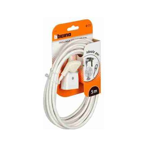BTI2537B Prolunga domestica 2P+T 5m - bianco