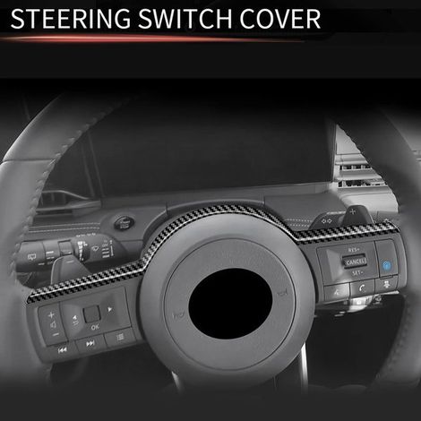 Carbon fiber steering wheel rear trim for Nissan Serena C28 (2022-2023) (1/5)