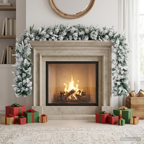 vidaXL Guirnalda de Navidad Blanco 270 cm PVC y PE (1/5)