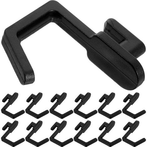 Ganchos Negro de Plástico para Tablero Perforado Almacenamiento y (1/5)