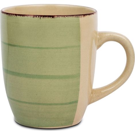 Keramikbecher für Kaffee oder Tee, Glas, mit Henkel, 355 ml (1/5)