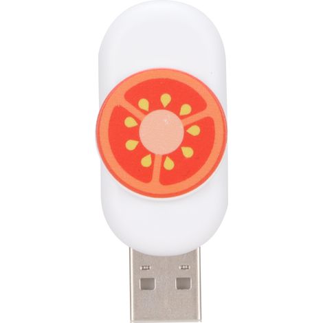 64 GB Mini-USB-Stick in Tomatenform mit Drehknopf