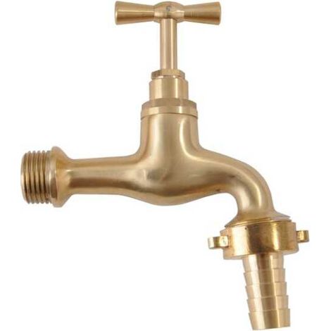 Grifo de latón brillante con rosca 1/2" Ilcampo 06576