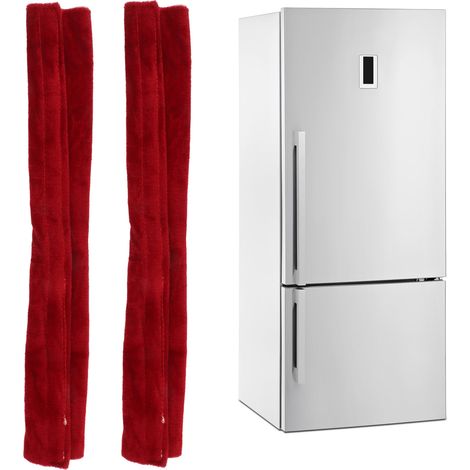 Protection pour poignées de réfrigérateur - Manchettes isolantes douces et lavables en machine - Lot de 2 - 51g - Velours doré (1/5)