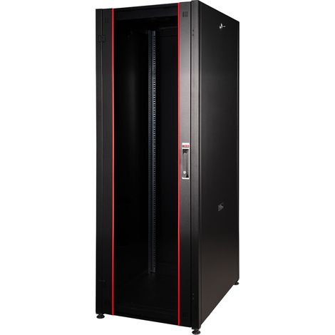 Armadi rack Link ARMADIO RACK PER RETI 19" 42U (A)2000, (L)600, (P)600 COLORE NERO PORTA TRAFORATA SERIE EAVI