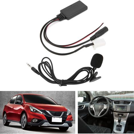 Accessoires auto : câble audio AUX, adaptateur microphone Bluetooth 5.0 pour Nissan Sylphy, Tiida, Qashqai, Genesis (n° 41) (1/5)