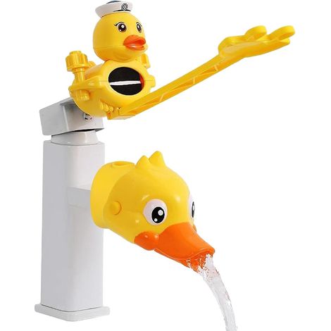 CCYKXA  Child-Friendly Faucet Extension, 1 Piece, Adjustable Duck-Shaped Design Faucet Extension, More Convenient for Toddlers to Wash Their Hands (1/5)