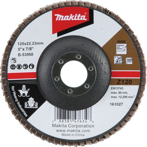 Plateau à lamelles MAKITA B-53958 125 Z120 (1/2)