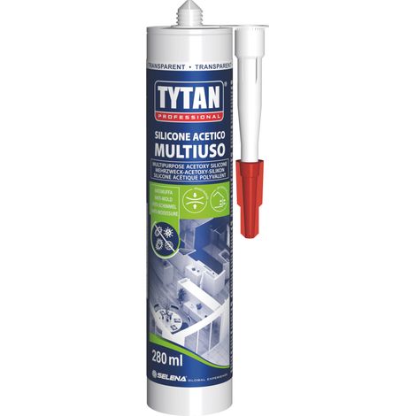 Tytan SILICONE ACETICO UNIVERSALE MULTIUSO  ml. 280 - Trasparente 24.00 pz