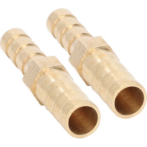 2 Pièces Raccords Réducteurs en Laiton avec Crépines, Jonction Filetée Hexagonale 8mm (5/16") vers 6mm (1/4") pour Tuyauterie (1/5)