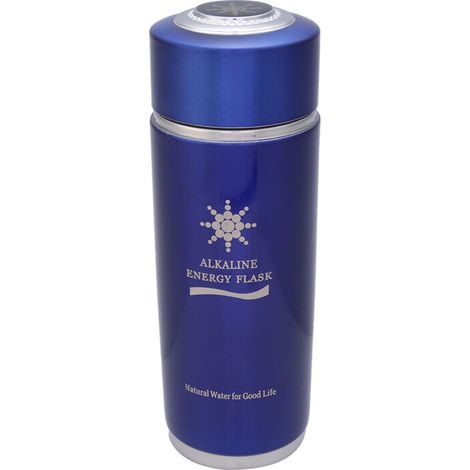 Gourde Ionisante Alcaline en Acier Inox Portable - Bouteille Nano Équilibre Bio Énergie (Bleu) (1/5)